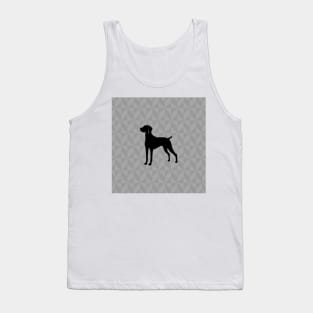 Hungarian Vizsla Dog Lover Gift - Scandi Geometric Silhouette Tank Top